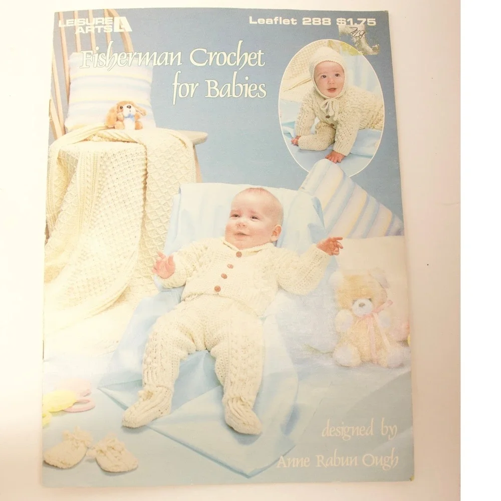 7 Vintage Afghan Crochet & Knitting Pattern Books Bernat McCall's Leisure Arts